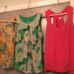 New York and Company woman’s dress shirts.  Bundle of 3.  All size medium.